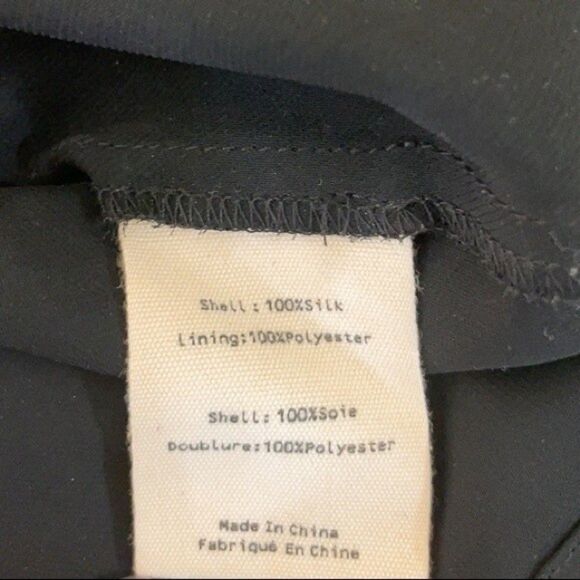 2 for $30 L’AGENCE Venetta Silk Black Silk Dress - Picture 9 of 11